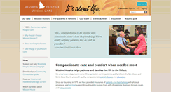 Desktop Screenshot of missionhospice.org