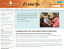 Tablet Screenshot of missionhospice.org